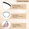 HJZHII 10 Pcs Plastic Headband, Black Non-Slip Headbands for Women