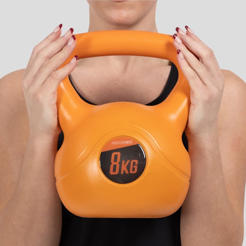Phoenix Fitness Vinyl Kettlebell Pair - Heavy Weight Kettle Bell