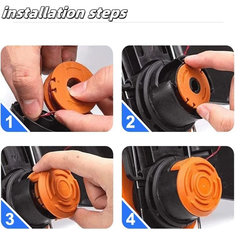 XINTONG 3Pcs Replacement Spool Cover Caps,Trimmer Spool Caps,Garden Tool Mower