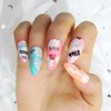 ✏Lettering art handmade nail tips - Long ballerina / ✏래터링아트