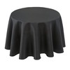 Biscaynebay Textured Fabric Round Tablecloths 60", Black Table Cloth Water