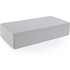 HOMBYS 100% Cotton Pillowcase for Cube Pillow-Soft and Breathable Cotton Pillowcase with Hidden Zip, 1 Pack Soft Stretch Pillow Cases Fits 90° Pillow (ONLY Pillowcase), Light Grey