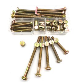 Crib Screws Hardware Replacement Set,18-Set M6x40mm/ 50mm/ 60mm/ 70mm/ 80mm,Hex Drive for Beds Headboards Chairs Furniture