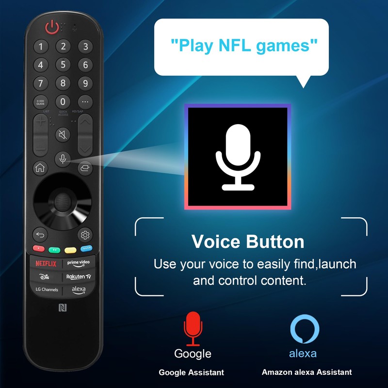 Voice Remote Replacement for LG Smart TV, for Magic Remote