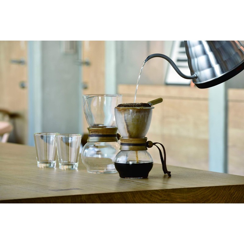 HARIO DPW-3 Nel-Drip Pot, Wood Neck, For 3-4 Cups