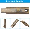 Piutouyar 2 Inch Brass Slide Bolt Latch, Antique Security Sliding