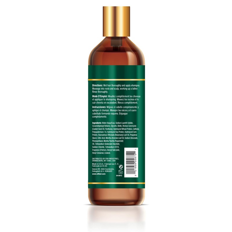 Difeel Elevated Rosemary Mint Shampoo with Biotin 12 oz. -