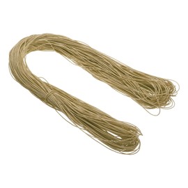 MECCANIXITY MECCANIXITY 1mm Waxed Cord 109 Yard Waxed Polyester Cord Light Coffee Wax String for Bracelet Making Necklaces Beading Jewelry Making and DIY Crafts