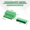 sourcing map 10 Set 6-Pin 5.08mm/0.2" Pitch PCB Mount Screw