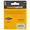 PowerDrive LR14 Alkaline C Battery - 2 per Pack