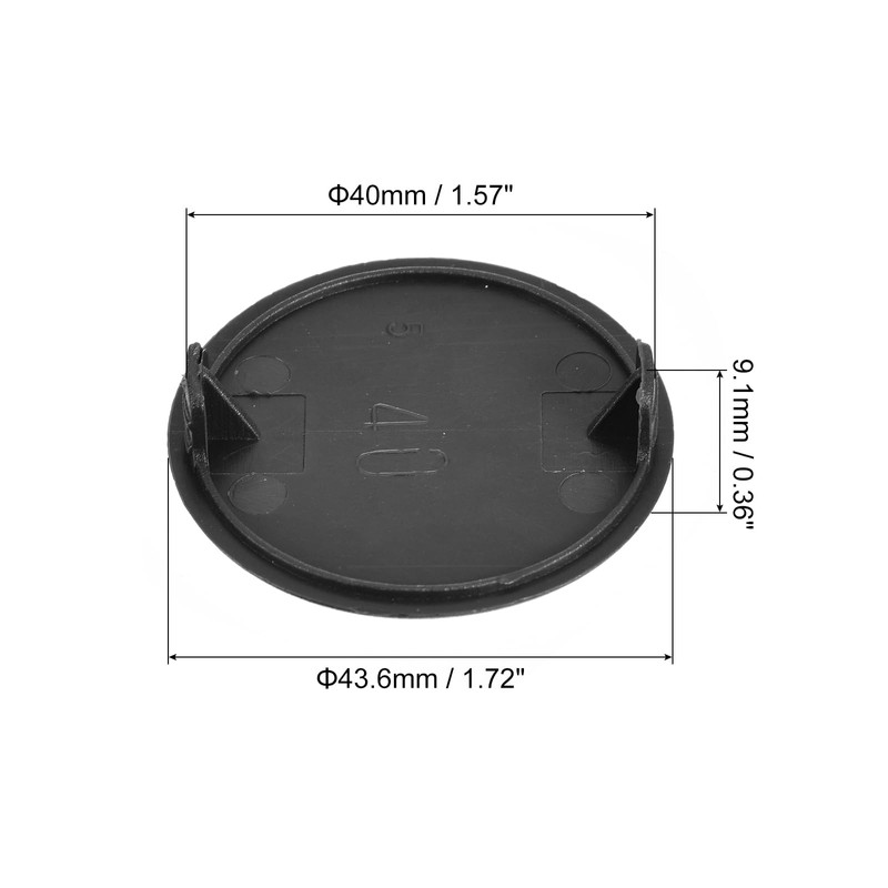 QUARKZMAN 30 Pieces Hinge Hole Covers 40mm (1 9/16") Diameter