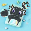 WERNNSAI Black Axolotl Plush Notebook for Children
