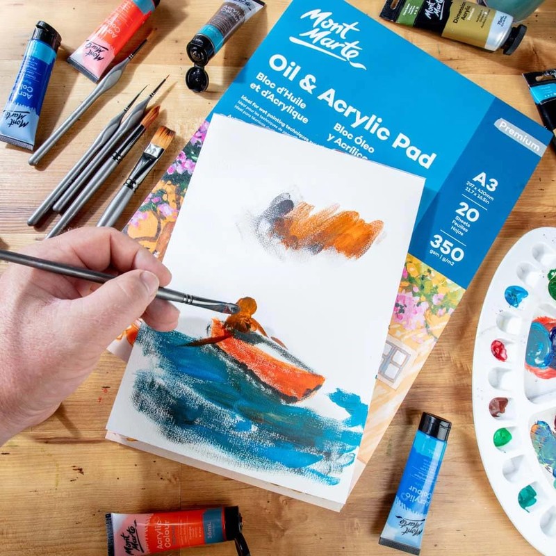 Mont Marte Acrylic Paper A4 – Premium Oil and Acrylic