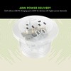 TOPGREENER Desktop Power Grommet with 60W PD Fast Charging USB