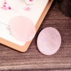 Nupuyai 2pcs Rose Quartz Oval Thumb Worry Stone Set, Energy