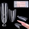 Plman 240 PCS Sandwich Nail Dual Forms, Nail Extension Kit