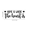 Vinyl Wall Art Decal - Home is Where The Heart
