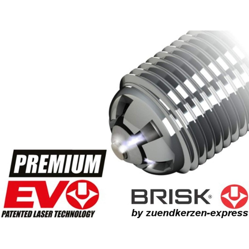 BRISK Premium EVO DR17SXC 1899 Spark Plugs (Pack of 4)