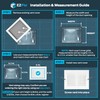 EZ-FLO 8 x 6 Inch (Duct Opening) Air Vent Cover