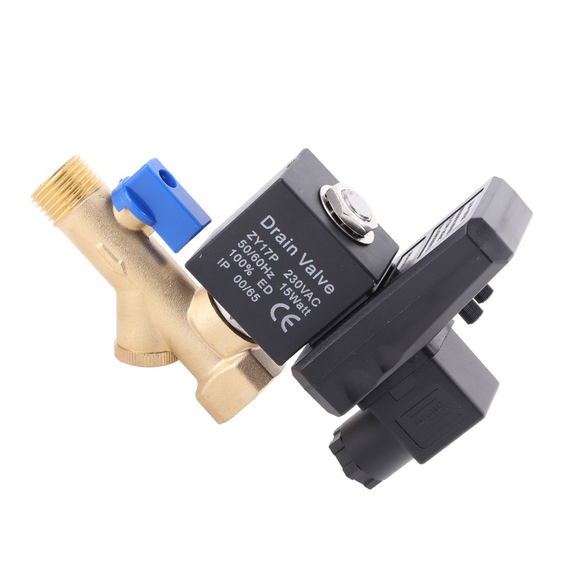 G1/2 DN15 Automatic Electronic Timed Drain Valve for Air Compressor