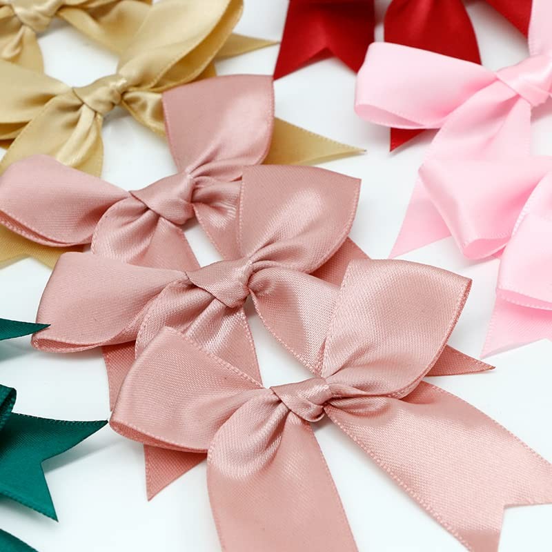 GorinsKani 100pcs 3.3inch Polyester with Dovetail Angle Hand Knotted Gift