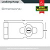 Sterling LGH100 LGH Locking Hasp, Grey