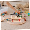 BESPORTBLE 1 Set Wooden Train Station Platform Accessory for DIY