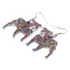 DUOWEI Acrylic Pitbull Dog Earrings Pets Dangle Pet Jewelry for