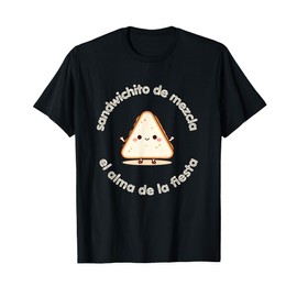 Sandwichito de Mezcla Puerto Rico Party Snack Art Spanish T-Shirt