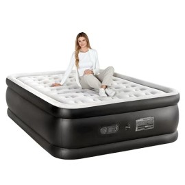 YSSOA Queen Camping Air Mattress Built-in Electric High-Speed Pump for Travel & Home