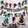 Skateboard Birthday Banners Skateboard Birthday Party Supplies 2Pcs Skateboard Themed