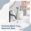 RYTOXILO Bathroom Accessories Set, 4 Pack Clear Glass Bath Accessory