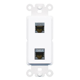RiteAV CAT6-SHIELDED CAT7 Rocker Insert Wall Plate Module [White]