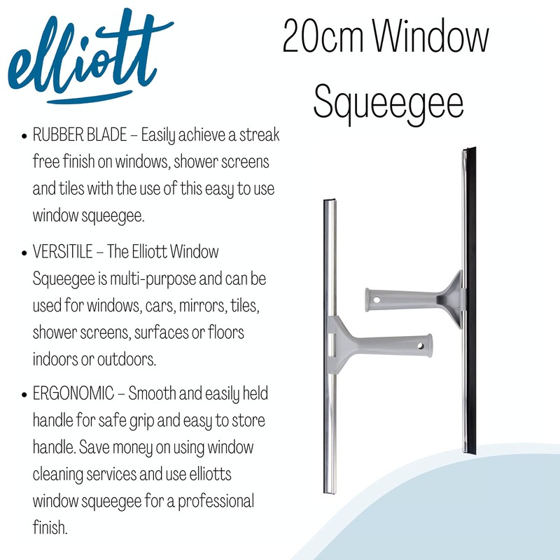 Elliott Multi-Purpose Window Squeegee perfect for streak free cleaning on