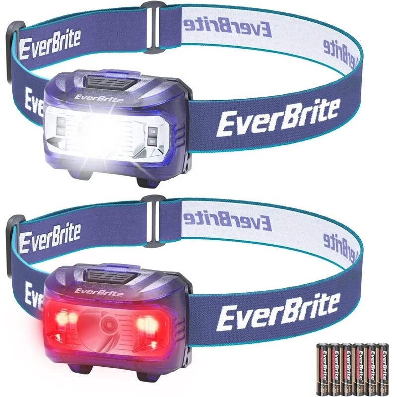 EverBrite Headlamp 2 Pack Kids Headlamp with Red Light &