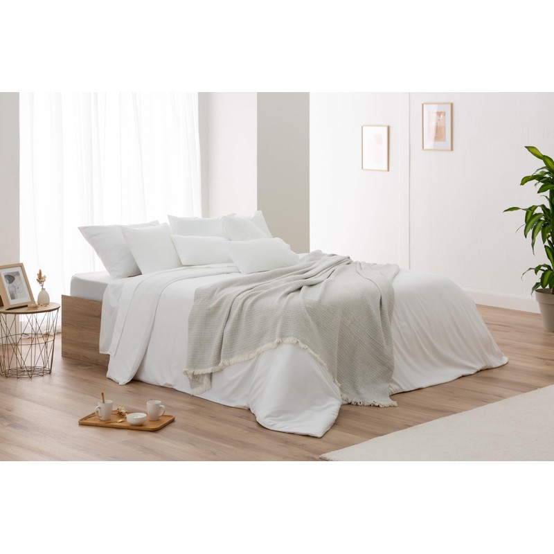 Todocama - Extra Soft Cotton Blanket with GOFRE Design, Multipurpose