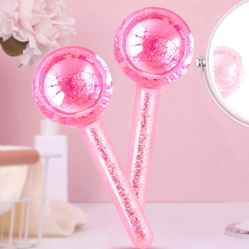 Aifounds 2 pc Facial Ice Globes,Spa Cooling Globe for Face