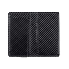 GNEGNI Leather Checkbook Cover with Built-in Divider Pen holder For Men Women Checkbook Holder Wallet RFID Blocking