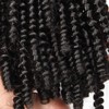 Spring Twist Crochet Hair Extensions 8" for Braiding #Naure Black