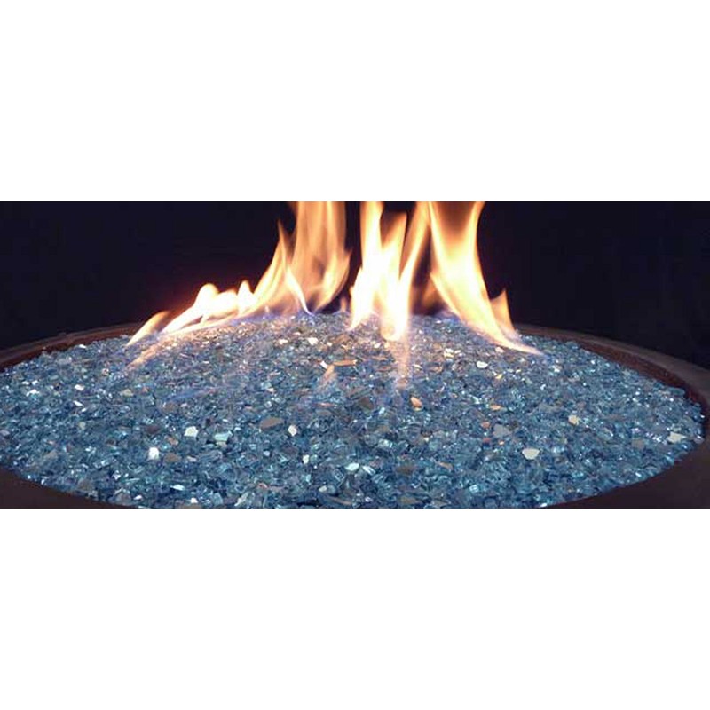 Hiland RFGLASS-2-SKY Fire Glass, 20 lb, Sky Blue