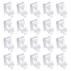 sourcing map 40 Pcs Shelf Bracket Clips, Cabinet Shelf Clips