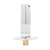Tub Spout Brass G1/2 Connector Rectangle Wall Mounted Bathtub Faucet