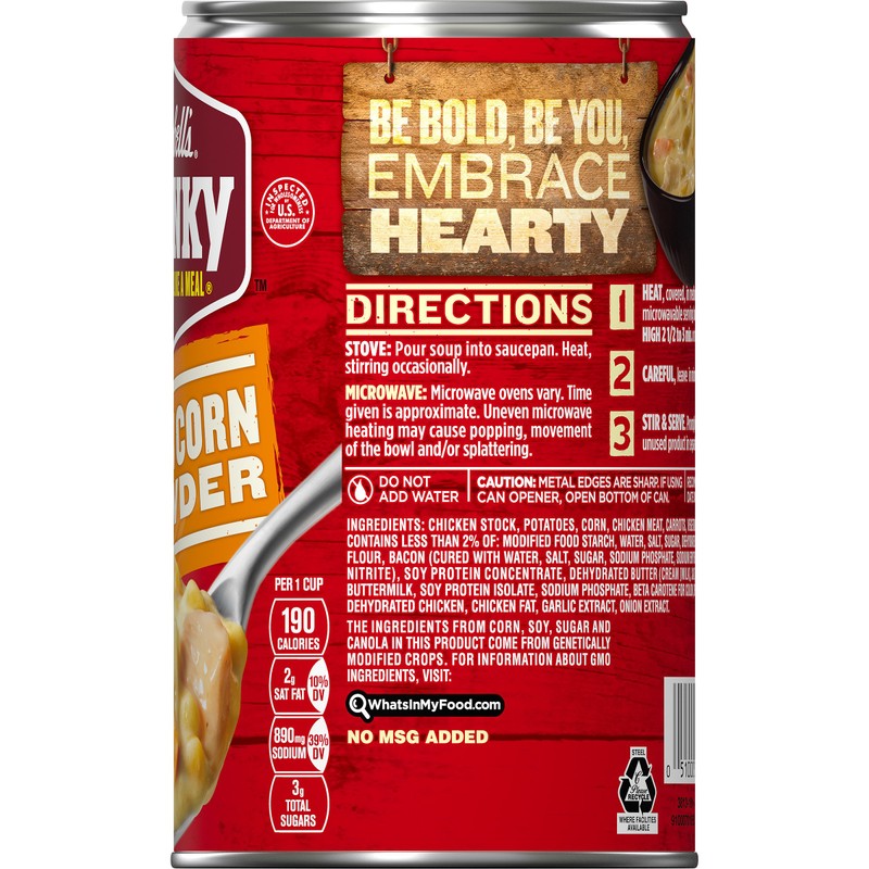 Campbell's Chunky Soup, Chicken Corn Chowder, 18.8 Ounce (Pack of