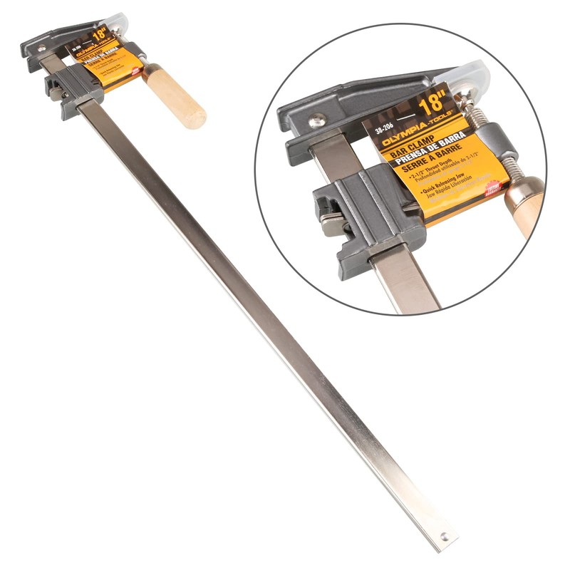 Olympia Tools Quick Release Steel Bar Clamp 38-212, 36 x