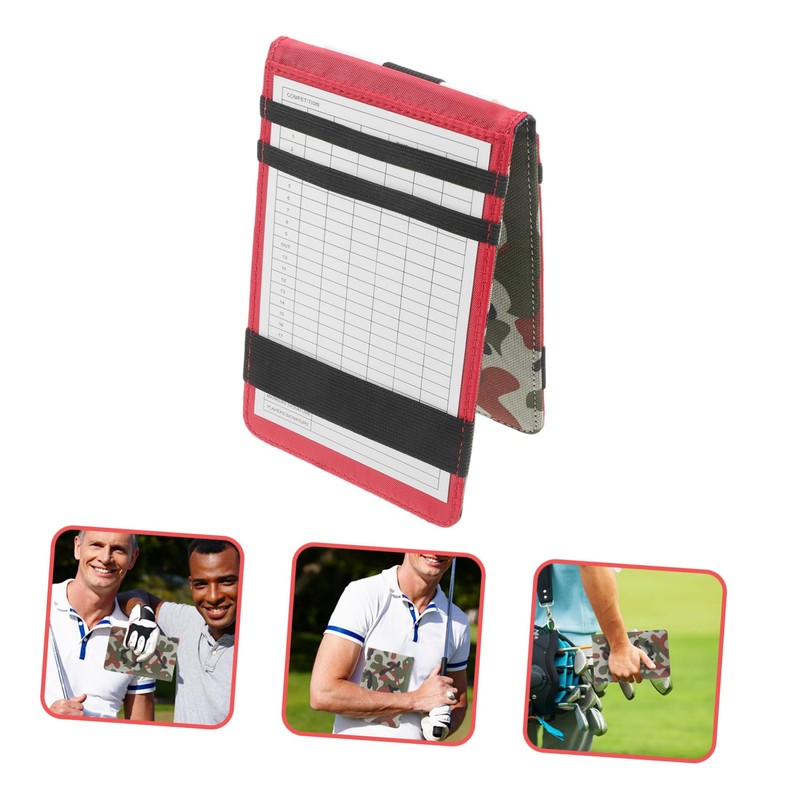 WHAMVOX Golf Score Keeping Notebook Pu Scorecard Holder Texture for