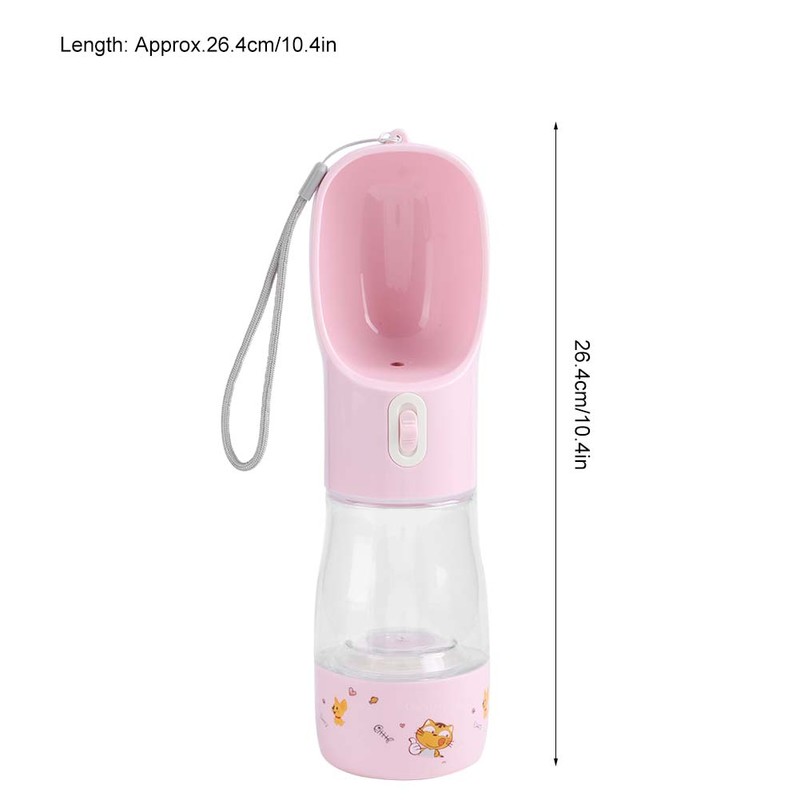 Portable Pet Water Bottle Travel Feeding Drinking Cup Water Dispenser