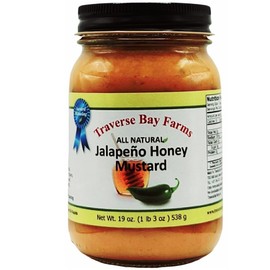 Traverse Bay Farms' Jalapeno Honey Mustard - Nationally Award-Winning, Natural, Preservative-Free, Gluten-Free & MSG-Free
