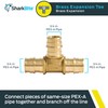 SharkBite 3/4 Inch Expansion Tee for PEX-A Pipe, Brass Plumbing