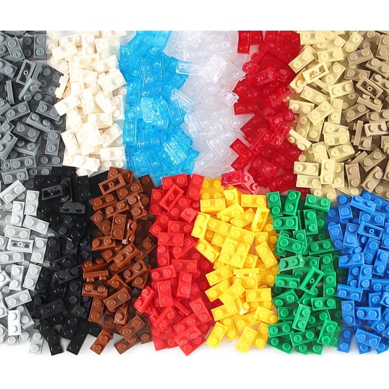 Basic Parts - Juego de 700 bloques de azulejos de