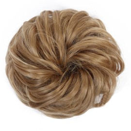 onemily Messy Bun Hair Piece Messy hair Chignon for Women Synthetic Updo Buns Natural Looking Hair Scrunchies for Daily Wear 1PC(Strawberry Blonde)